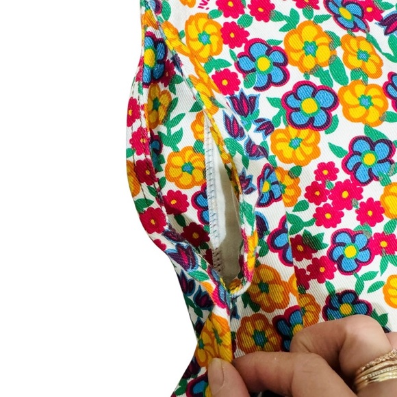 Marni high waisted Multicolour Cropped denim Floral Trousers EUC - Picture 15 of 16